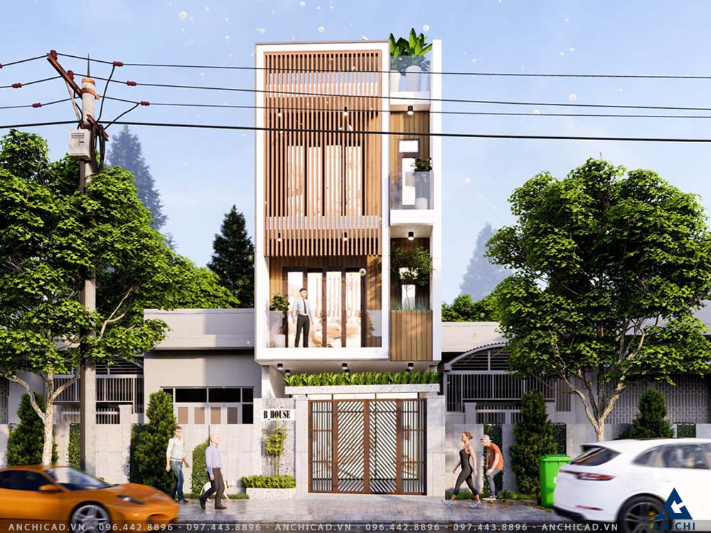 Nha pho 3 tang hien dai tai Ha Noi 1